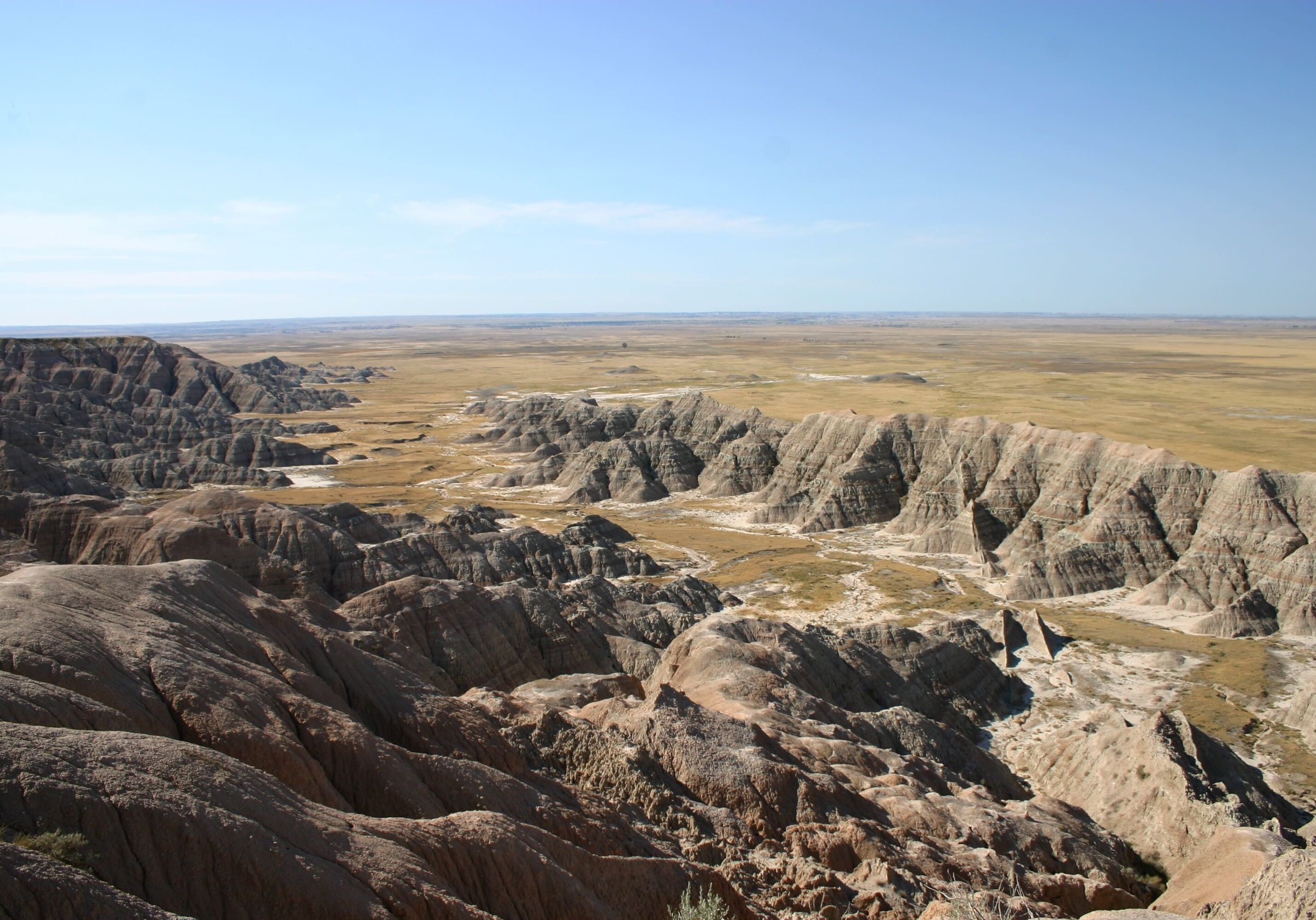 A view of the desert from above.